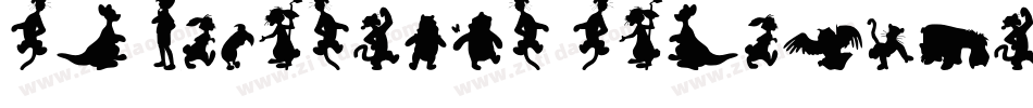 SL Christmas Silhouettes Normal字体转换